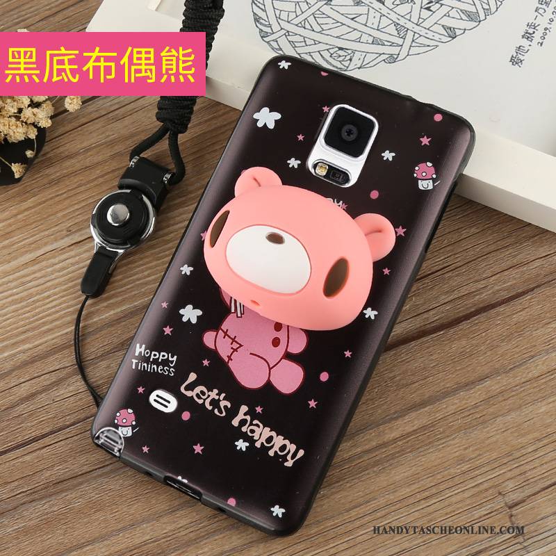 Hülle Samsung Galaxy Note 4 Taschen Hängende Verzierungen Rosa, Case Samsung Galaxy Note 4 Karikatur Handyhüllen