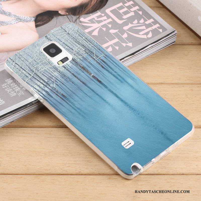 Hülle Samsung Galaxy Note 4 Taschen Transparent Trend, Case Samsung Galaxy Note 4 Weiche Persönlichkeit Handyhüllen