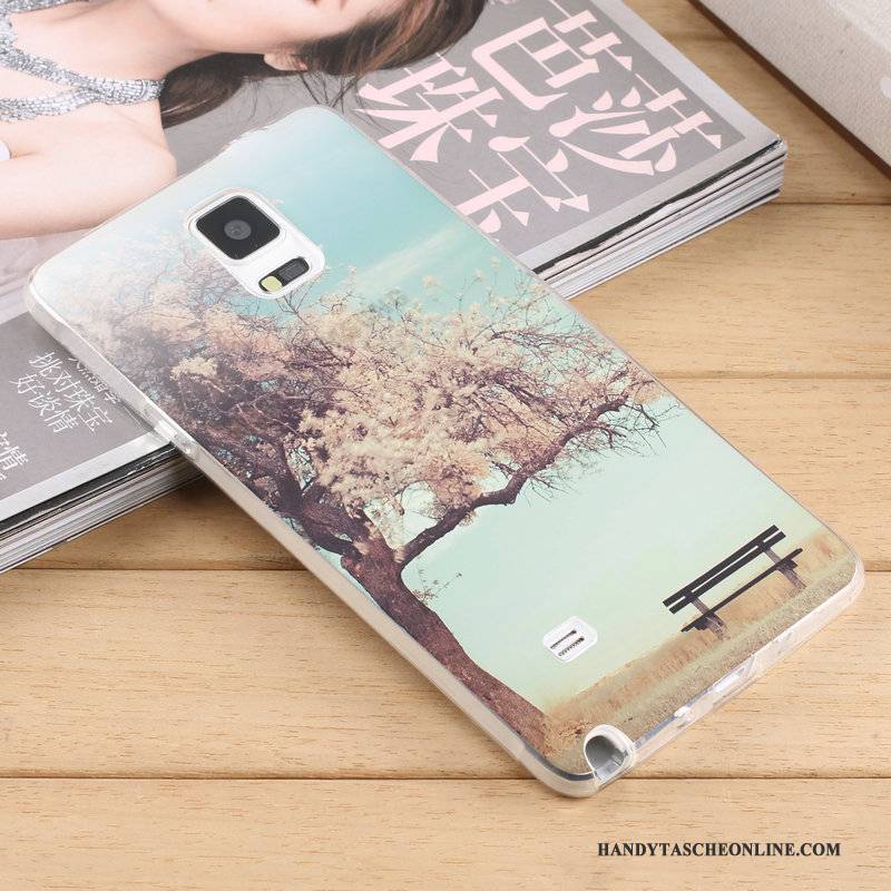 Hülle Samsung Galaxy Note 4 Taschen Transparent Trend, Case Samsung Galaxy Note 4 Weiche Persönlichkeit Handyhüllen