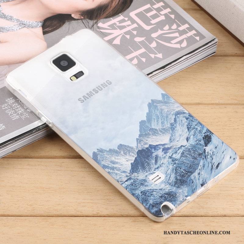 Hülle Samsung Galaxy Note 4 Taschen Transparent Trend, Case Samsung Galaxy Note 4 Weiche Persönlichkeit Handyhüllen