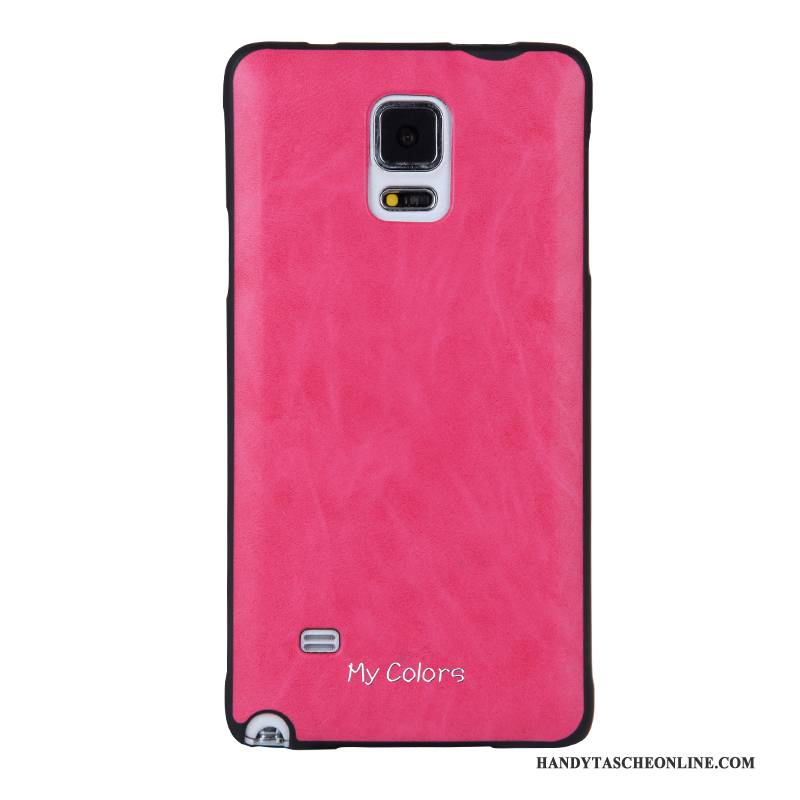 Hülle Samsung Galaxy Note 4 Weiche Business Handyhüllen, Case Samsung Galaxy Note 4 Lederhülle