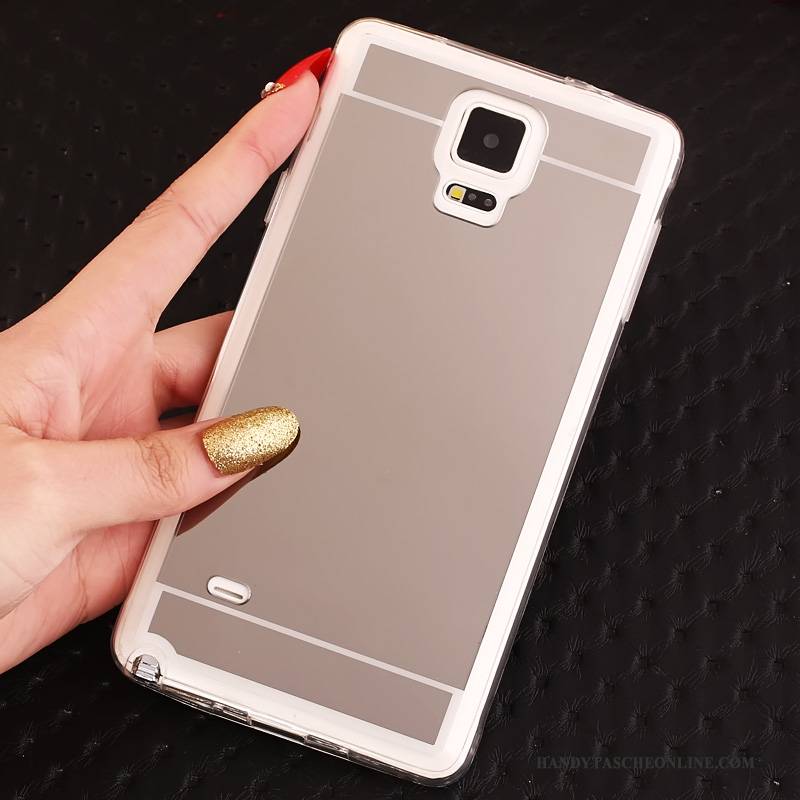 Hülle Samsung Galaxy Note 4 Weiche Handyhüllen Gold, Case Samsung Galaxy Note 4 Schutz Hängende Verzierungen Ring