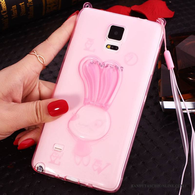 Hülle Samsung Galaxy Note 4 Weiche Rosa Hängende Verzierungen, Case Samsung Galaxy Note 4 Schutz