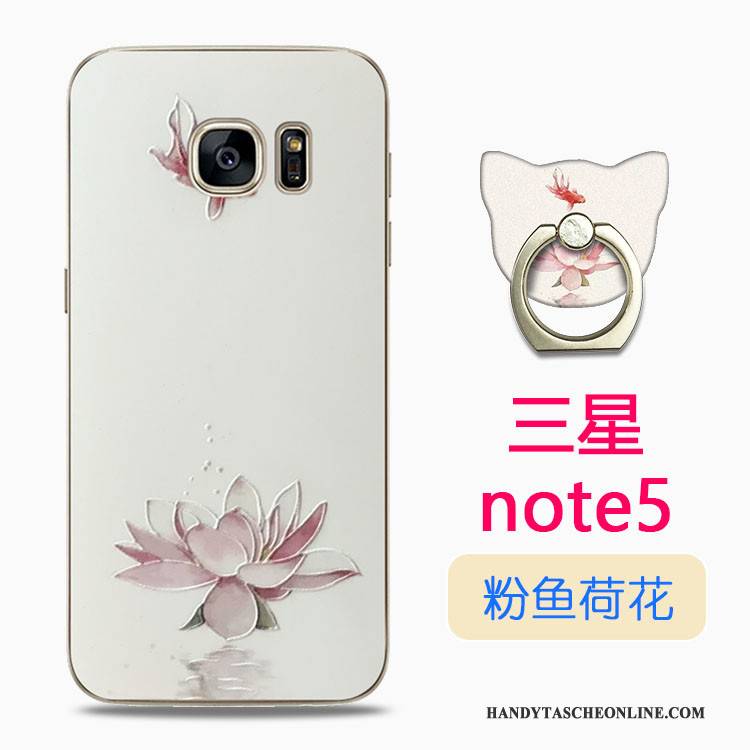 Hülle Samsung Galaxy Note 5 Farbe Handyhüllen Transparent, Case Samsung Galaxy Note 5 Silikon Anti-sturz