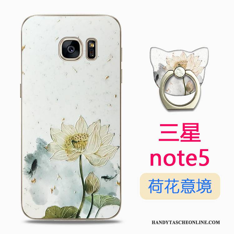 Hülle Samsung Galaxy Note 5 Farbe Handyhüllen Transparent, Case Samsung Galaxy Note 5 Silikon Anti-sturz