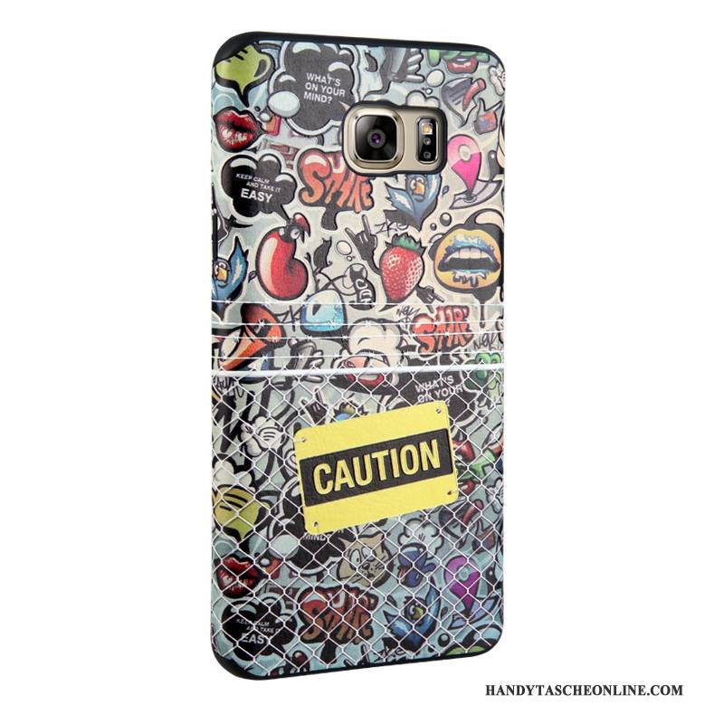 Hülle Samsung Galaxy Note 5 Gemalt Handyhüllen Schwarz, Case Samsung Galaxy Note 5 Weiche Trend