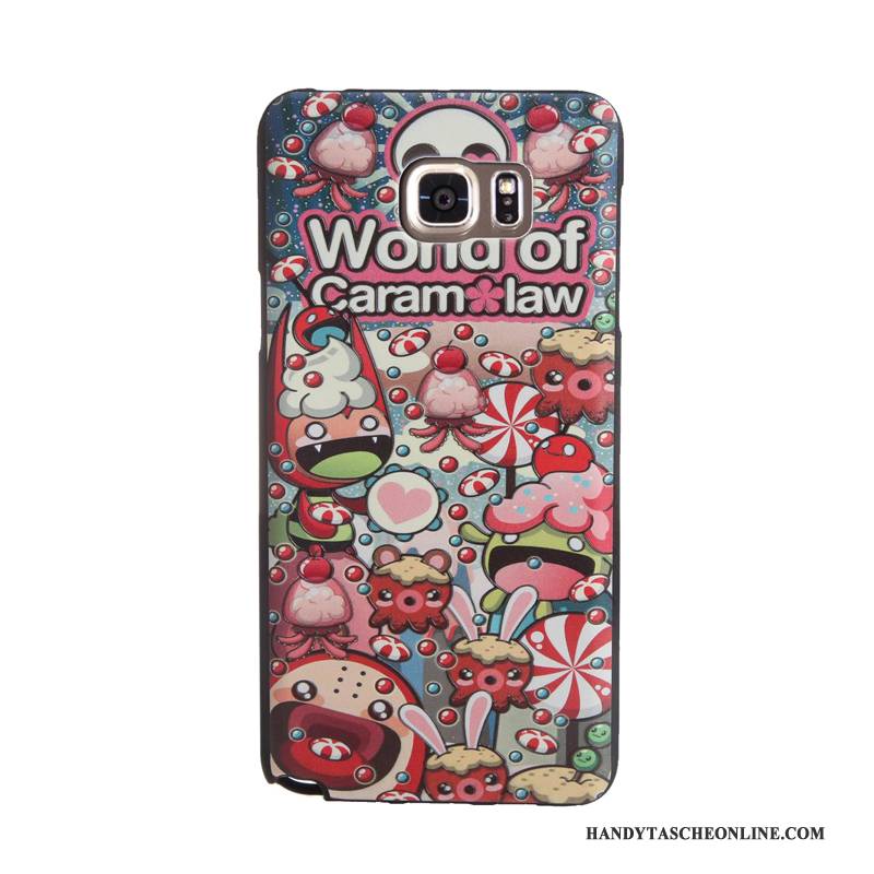 Hülle Samsung Galaxy Note 5 Karikatur Temperieren Membran, Case Samsung Galaxy Note 5 Weiche Handyhüllen