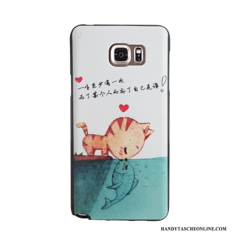 Hülle Samsung Galaxy Note 5 Karikatur Temperieren Membran, Case Samsung Galaxy Note 5 Weiche Handyhüllen