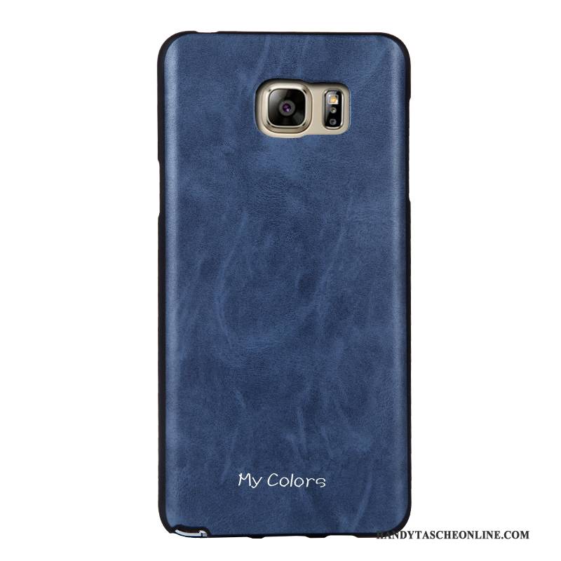 Hülle Samsung Galaxy Note 5 Lederhülle Business Rot, Case Samsung Galaxy Note 5 Weiche Handyhüllen