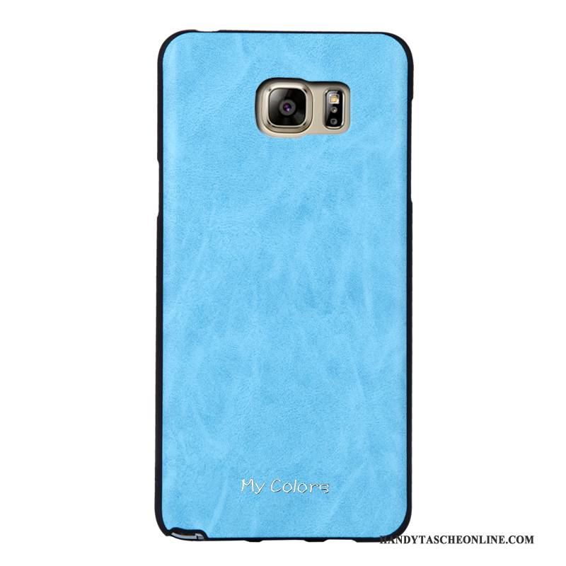 Hülle Samsung Galaxy Note 5 Lederhülle Business Rot, Case Samsung Galaxy Note 5 Weiche Handyhüllen