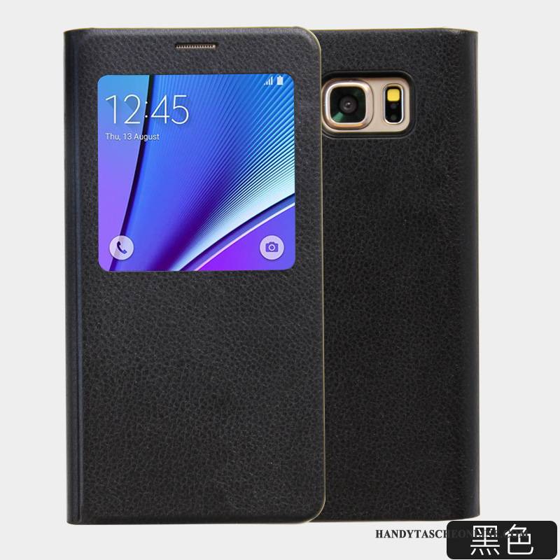 Hülle Samsung Galaxy Note 5 Lederhülle Weiß Neu, Case Samsung Galaxy Note 5 Schutz Schlafsaal Handyhüllen