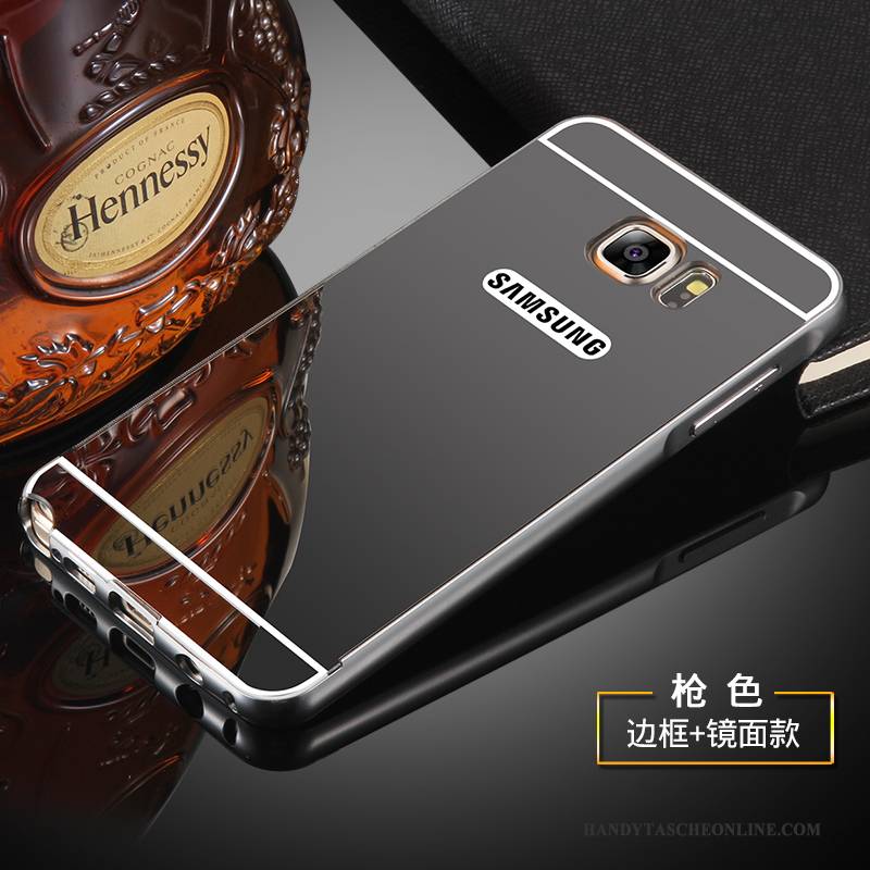 Hülle Samsung Galaxy Note 5 Metall Handyhüllen Hintere Abdeckung, Case Samsung Galaxy Note 5 Schutz Gold Anti-sturz