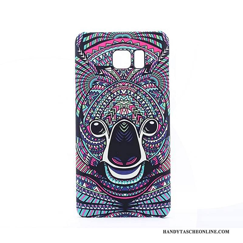 Hülle Samsung Galaxy Note 5 Prägung Handyhüllen Trend, Case Samsung Galaxy Note 5 Farbe Tier Nubuck