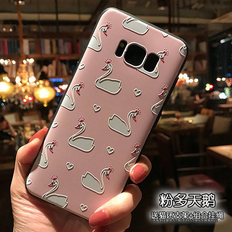 Hülle Samsung Galaxy Note 5 Prägung Nubuck Rosa, Case Samsung Galaxy Note 5 Weiche Schwarz Handyhüllen