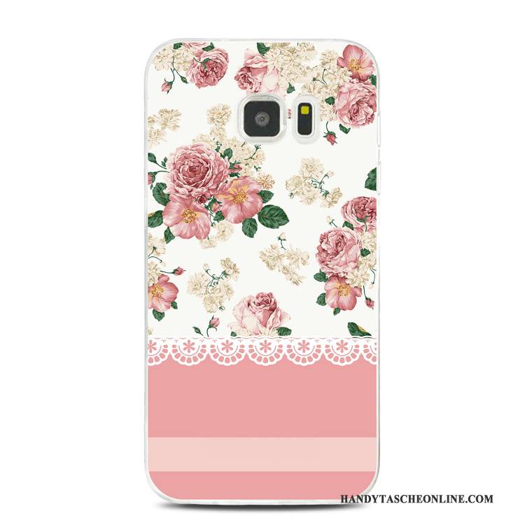 Hülle Samsung Galaxy Note 5 Prägung Spitze Rosa, Case Samsung Galaxy Note 5 Taschen Handyhüllen