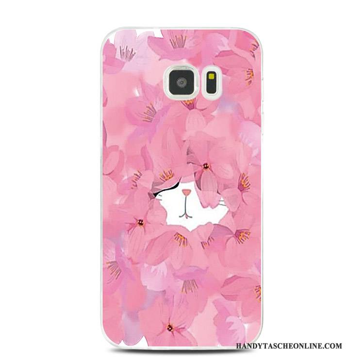 Hülle Samsung Galaxy Note 5 Prägung Spitze Rosa, Case Samsung Galaxy Note 5 Taschen Handyhüllen