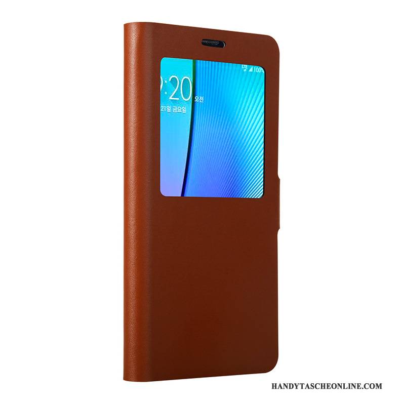 Hülle Samsung Galaxy Note 5 Schutz Blau Handyhüllen, Case Samsung Galaxy Note 5 Folio