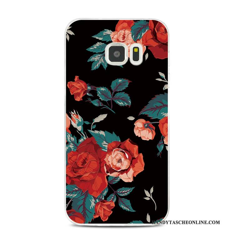 Hülle Samsung Galaxy Note 5 Silikon Blumen Mini, Case Samsung Galaxy Note 5 Weiche Handyhüllen Grün