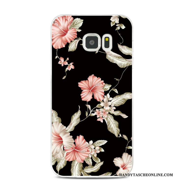 Hülle Samsung Galaxy Note 5 Silikon Blumen Mini, Case Samsung Galaxy Note 5 Weiche Handyhüllen Grün