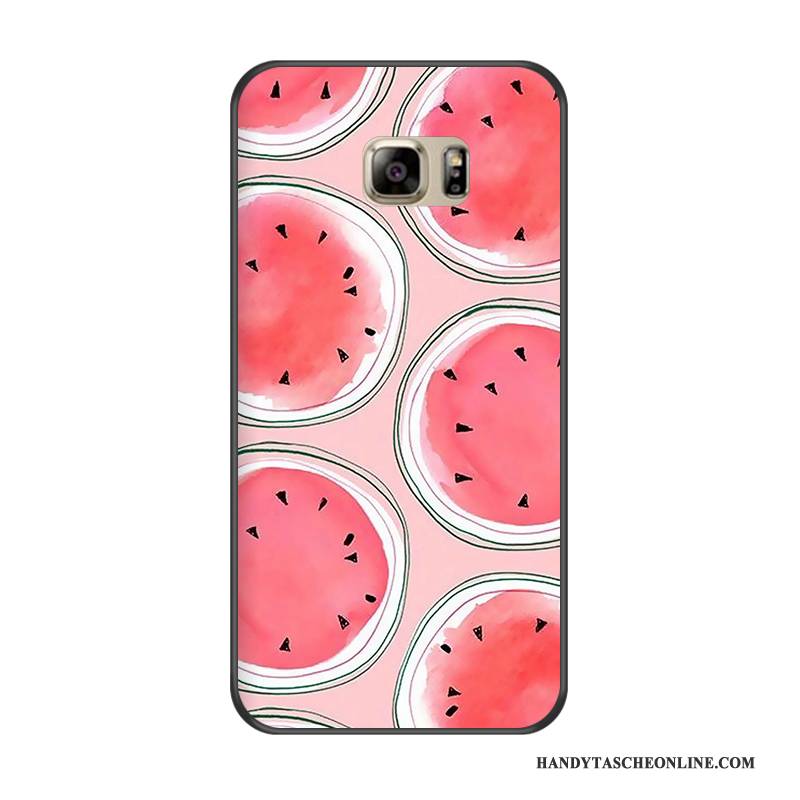 Hülle Samsung Galaxy Note 5 Silikon Handyhüllen Gelb, Case Samsung Galaxy Note 5 Karikatur Anti-sturz Schwarz