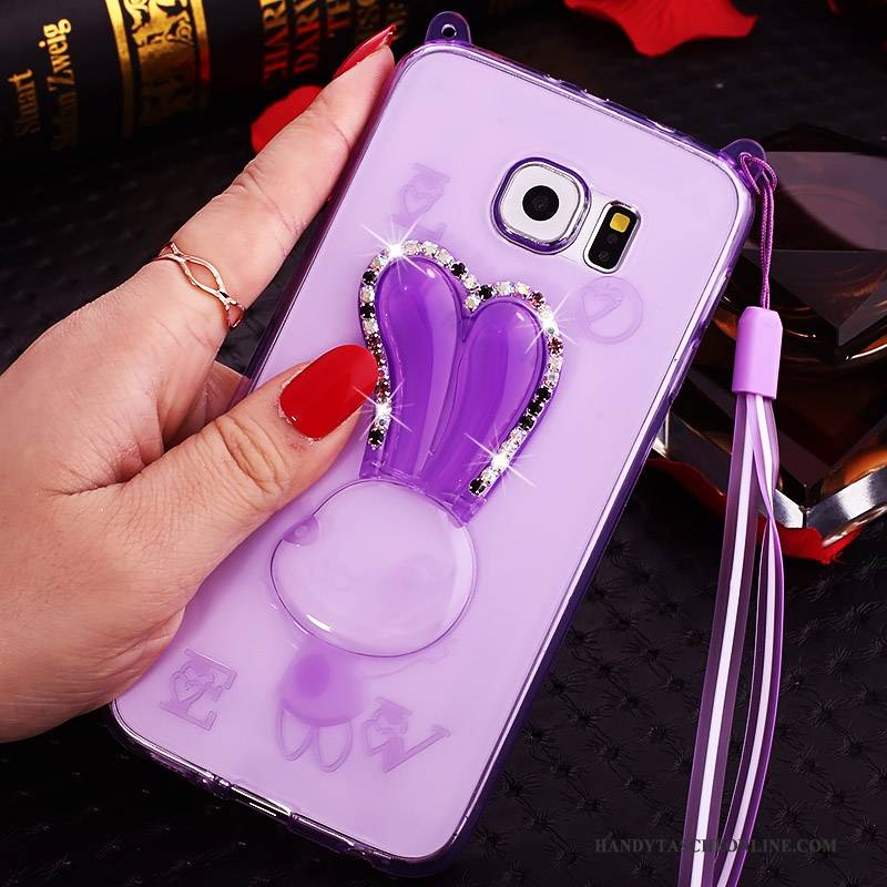 Hülle Samsung Galaxy Note 5 Silikon Lila Hängende Verzierungen, Case Samsung Galaxy Note 5 Schutz Dünne Transparent