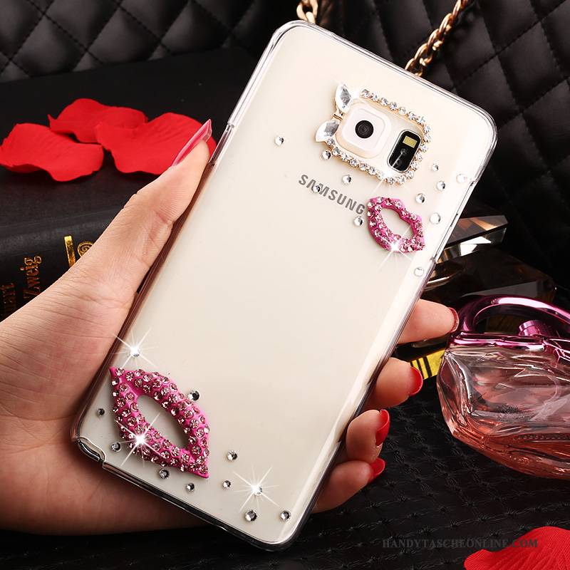 Hülle Samsung Galaxy Note 5 Strass Anti-sturz Handyhüllen, Case Samsung Galaxy Note 5 Schutz Weiß Transparent