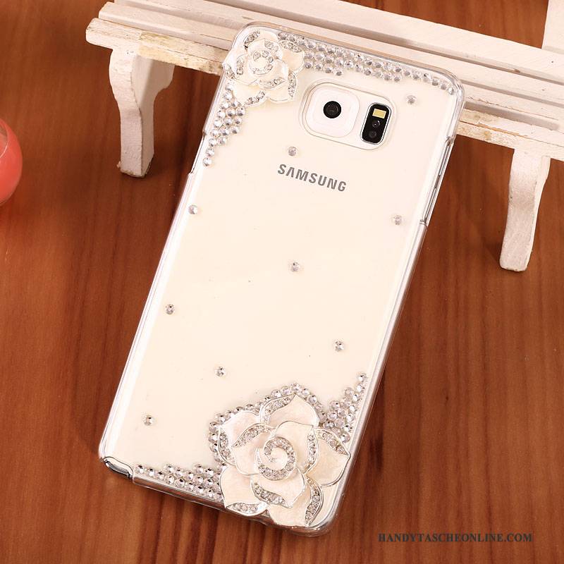 Hülle Samsung Galaxy Note 5 Strass Gold Schwer, Case Samsung Galaxy Note 5 Schutz Handyhüllen