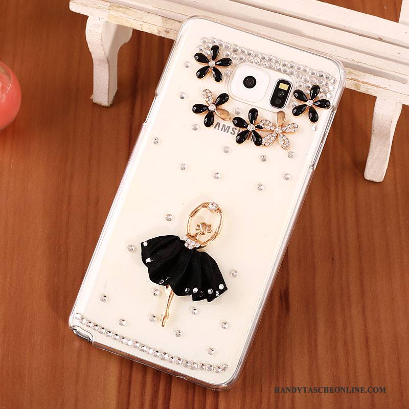 Hülle Samsung Galaxy Note 5 Strass Gold Schwer, Case Samsung Galaxy Note 5 Schutz Handyhüllen