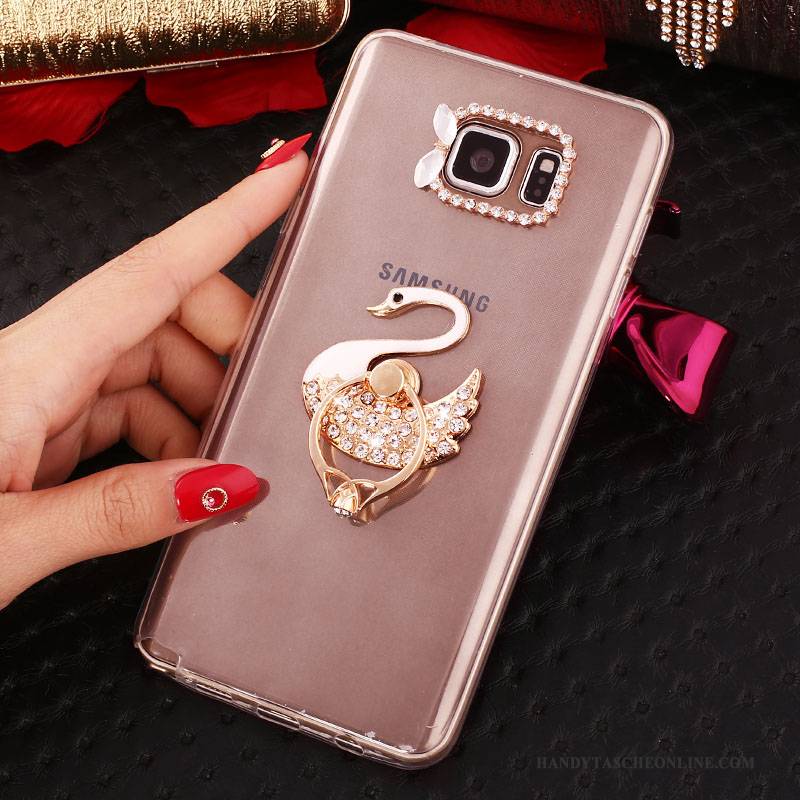 Hülle Samsung Galaxy Note 5 Strass Weiß, Case Samsung Galaxy Note 5 Schutz