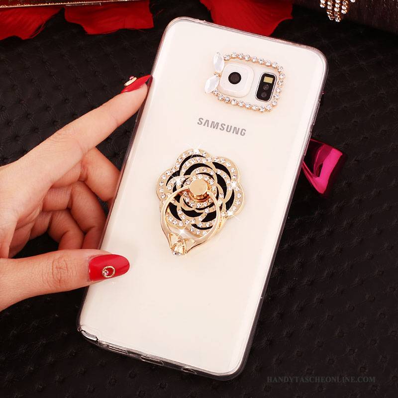 Hülle Samsung Galaxy Note 5 Strass Weiß, Case Samsung Galaxy Note 5 Schutz