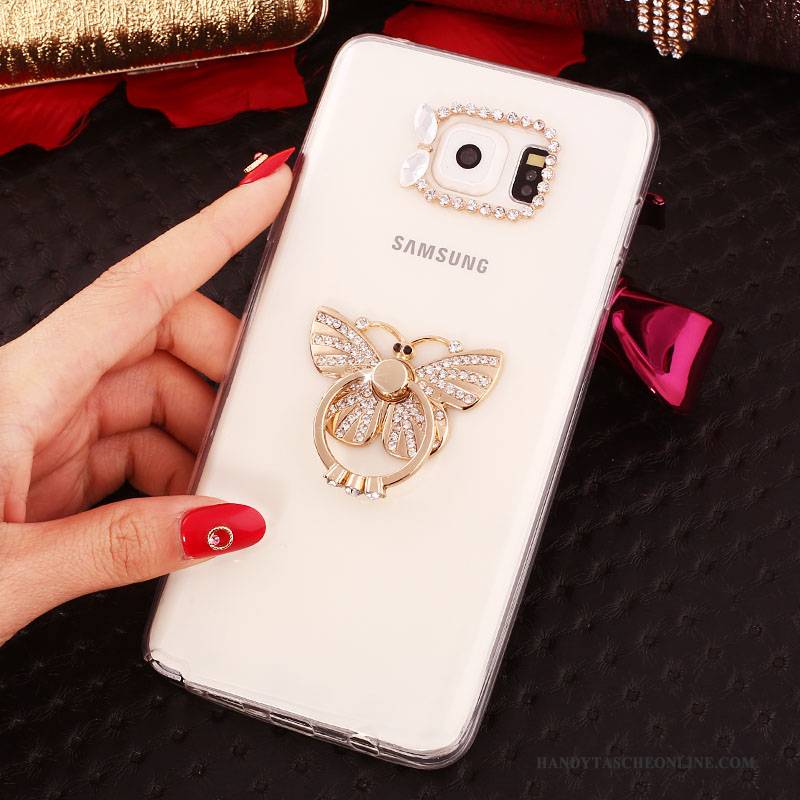 Hülle Samsung Galaxy Note 5 Strass Weiß, Case Samsung Galaxy Note 5 Schutz