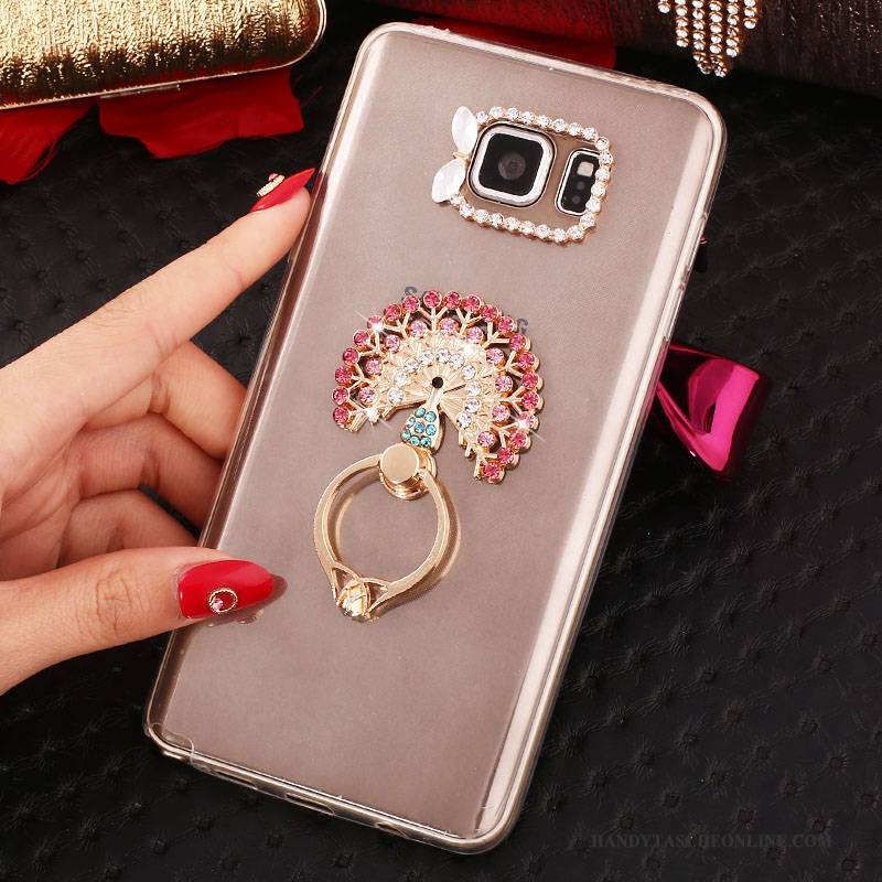 Hülle Samsung Galaxy Note 5 Strass Weiß, Case Samsung Galaxy Note 5 Schutz