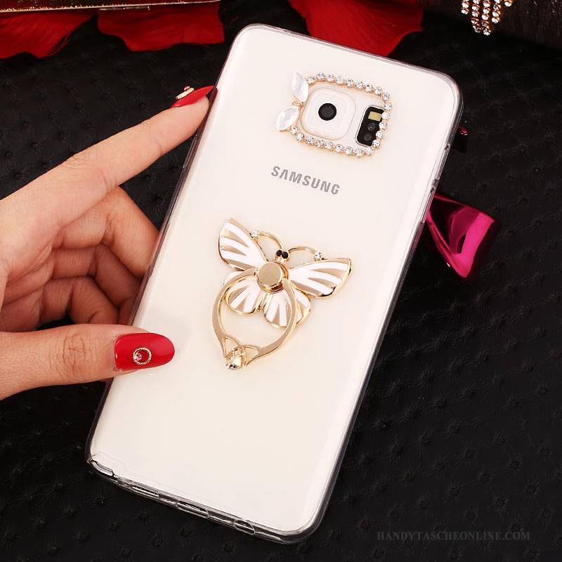 Hülle Samsung Galaxy Note 5 Strass Weiß, Case Samsung Galaxy Note 5 Schutz