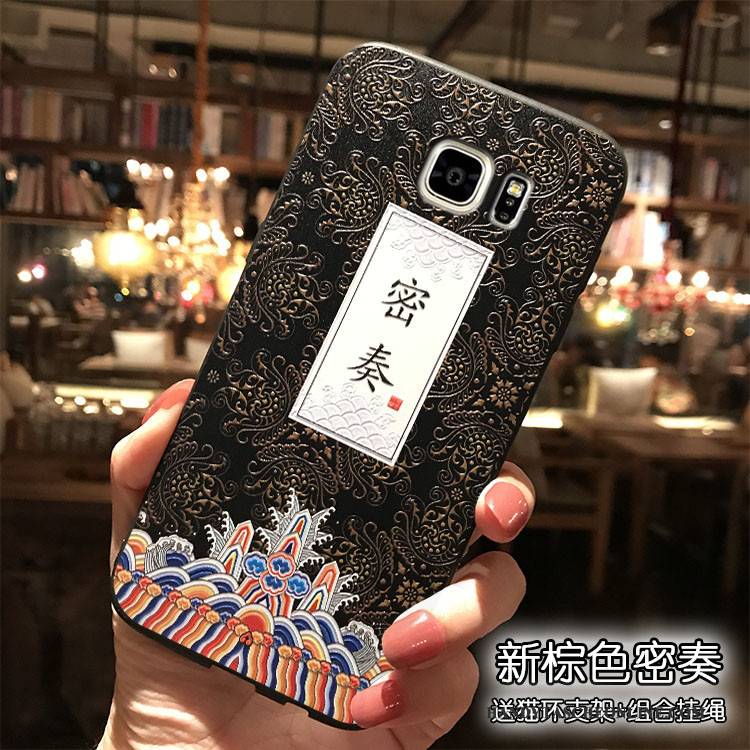 Hülle Samsung Galaxy Note 5 Taschen Handyhüllen Chinesische Art, Case Samsung Galaxy Note 5 Silikon Anti-sturz Hängende Verzierungen