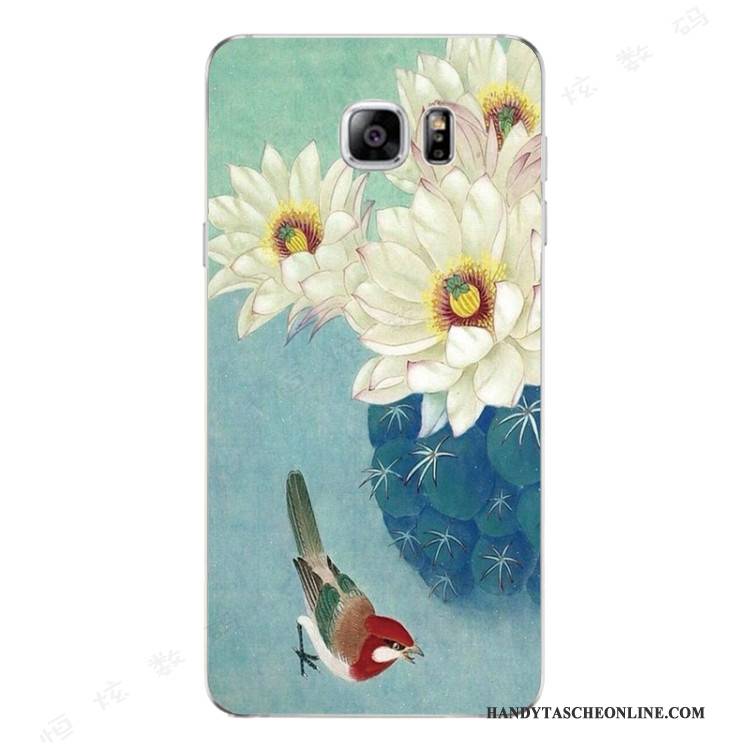 Hülle Samsung Galaxy Note 5 Taschen Handyhüllen Trend, Case Samsung Galaxy Note 5 Schutz Chinesische Art Schwarz