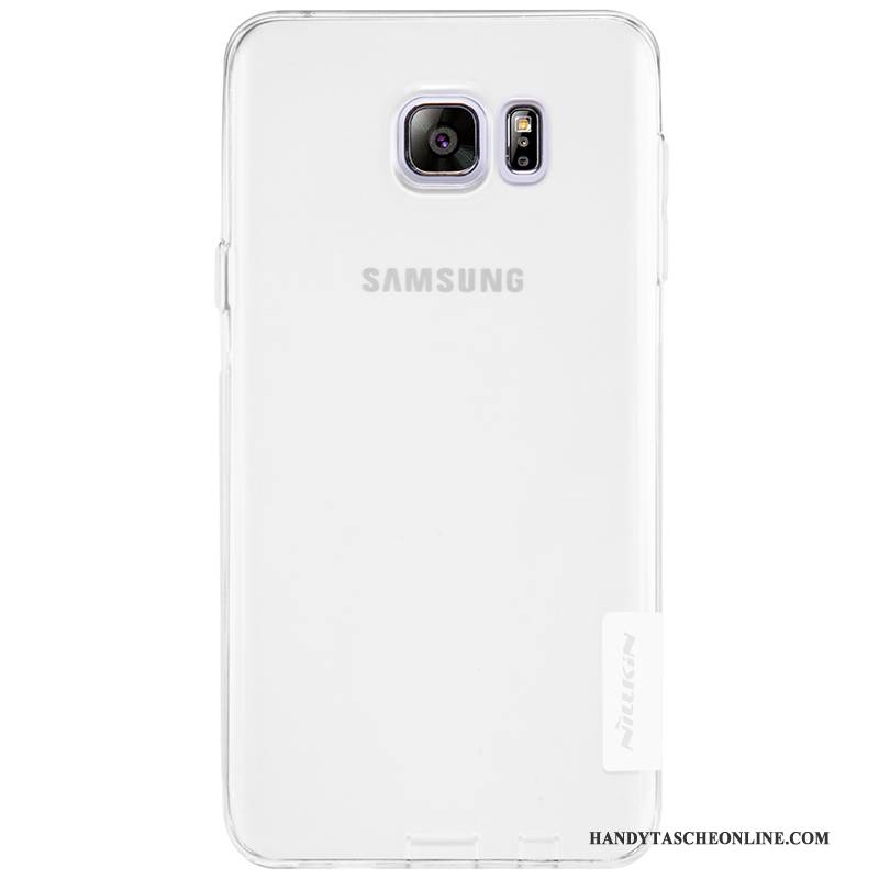 Hülle Samsung Galaxy Note 5 Weiche Blau Gold, Case Samsung Galaxy Note 5 Schutz Transparent