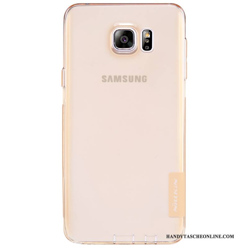 Hülle Samsung Galaxy Note 5 Weiche Blau Gold, Case Samsung Galaxy Note 5 Schutz Transparent