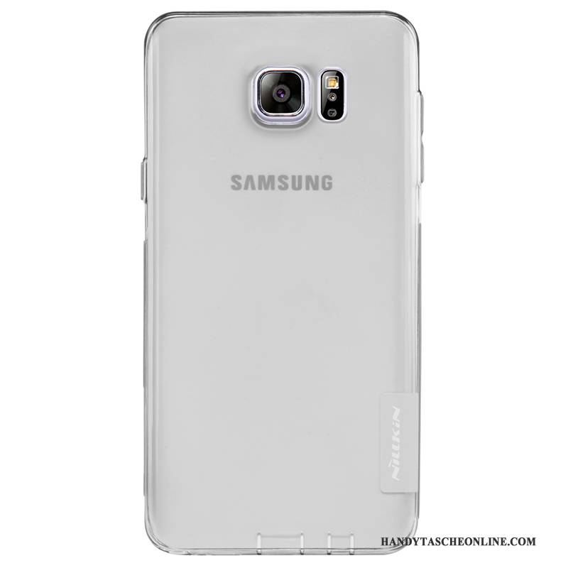 Hülle Samsung Galaxy Note 5 Weiche Blau Gold, Case Samsung Galaxy Note 5 Schutz Transparent