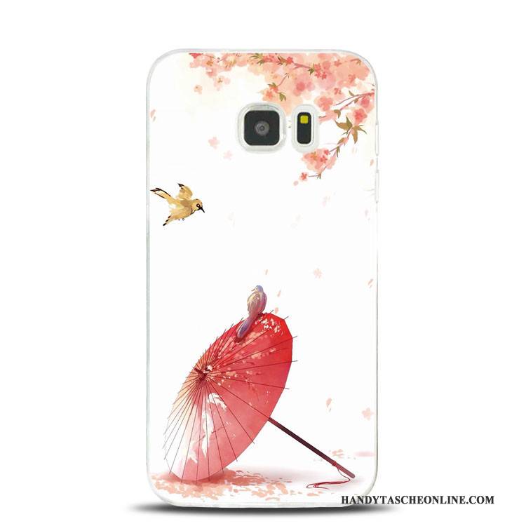 Hülle Samsung Galaxy Note 5 Weiche Handyhüllen Rosa, Case Samsung Galaxy Note 5 Prägung Pfirsichblüten