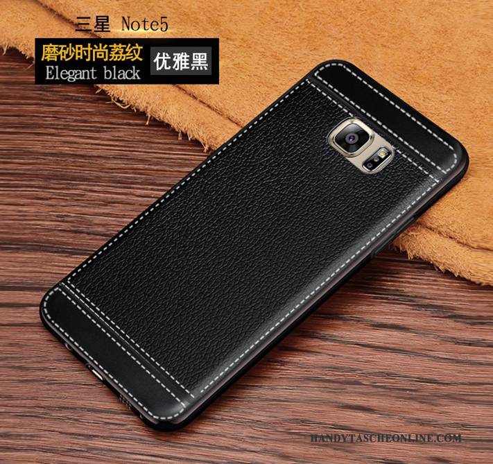 Hülle Samsung Galaxy Note 5 Weiche Nubuck Neu, Case Samsung Galaxy Note 5 Schutz Anti-sturz Trend