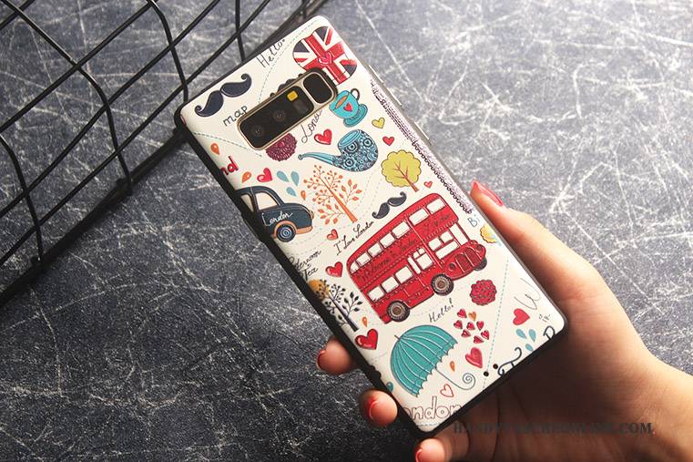 Hülle Samsung Galaxy Note 8 Farbe Anti-sturz Handyhüllen, Case Samsung Galaxy Note 8 Taschen Schlank Nubuck