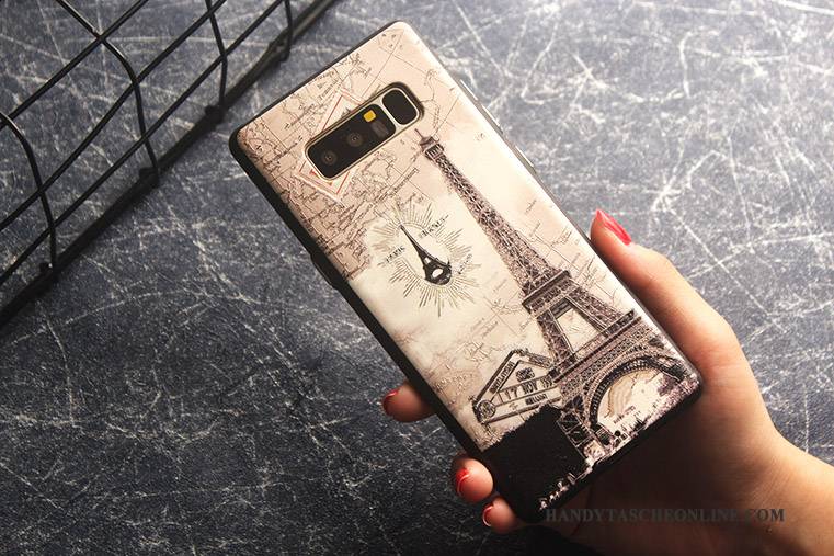 Hülle Samsung Galaxy Note 8 Farbe Anti-sturz Handyhüllen, Case Samsung Galaxy Note 8 Taschen Schlank Nubuck