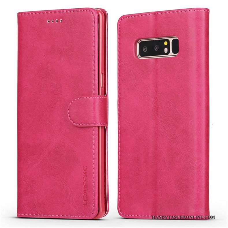 Hülle Samsung Galaxy Note 8 Folio Anti-sturz Grau, Case Samsung Galaxy Note 8 Weiche Business