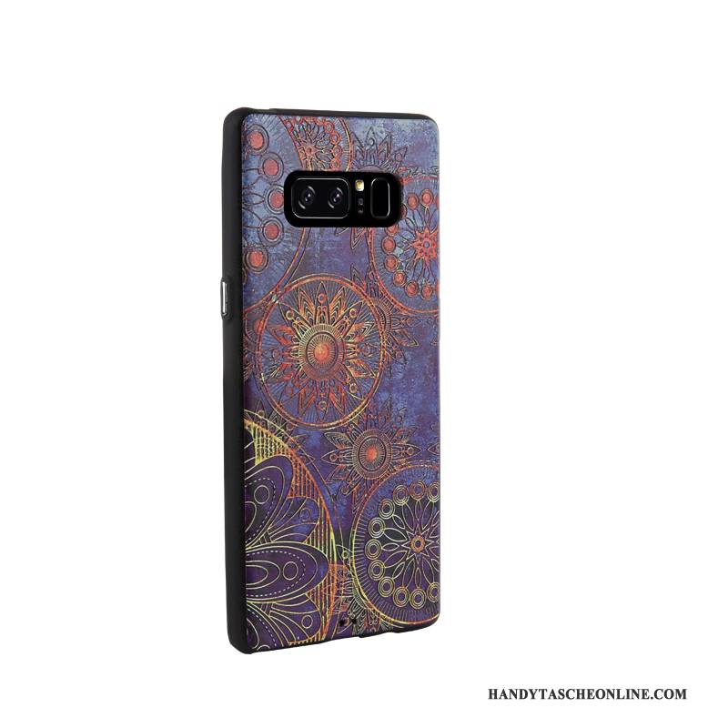 Hülle Samsung Galaxy Note 8 Gemalt Handyhüllen Schwarz, Case Samsung Galaxy Note 8 Weiche Business Trend