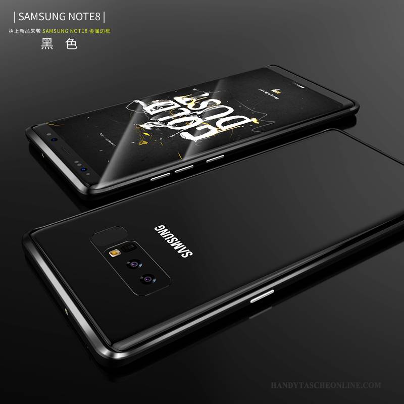 Hülle Samsung Galaxy Note 8 Kreativ Handyhüllen Schlank, Case Samsung Galaxy Note 8 Metall Trend Grenze