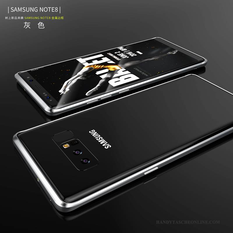 Hülle Samsung Galaxy Note 8 Kreativ Handyhüllen Schlank, Case Samsung Galaxy Note 8 Metall Trend Grenze