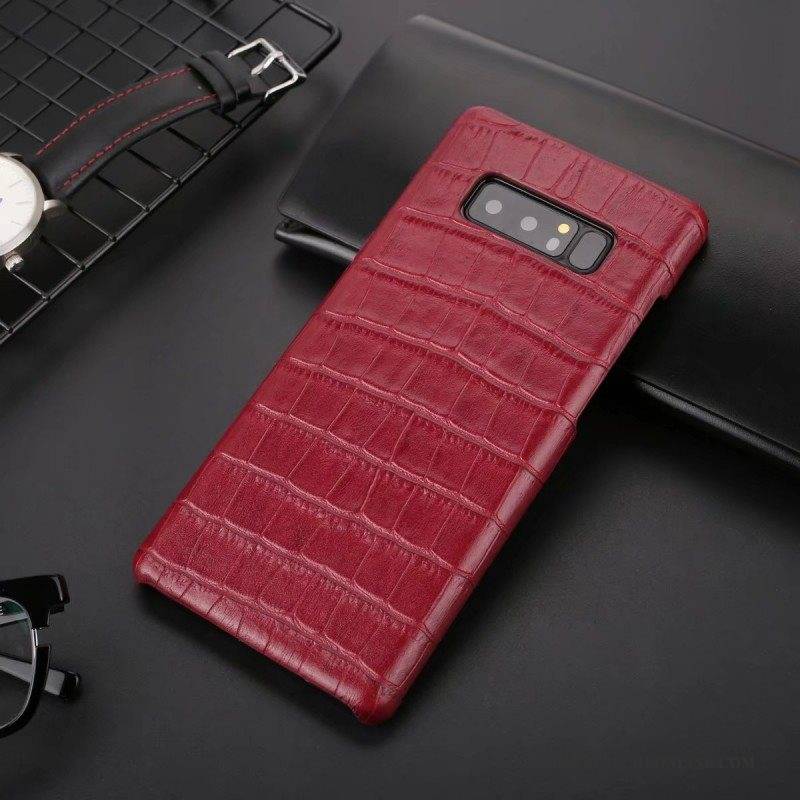 Hülle Samsung Galaxy Note 8 Leder Persönlichkeit Handyhüllen, Case Samsung Galaxy Note 8 Luxus Schwer Anti-sturz