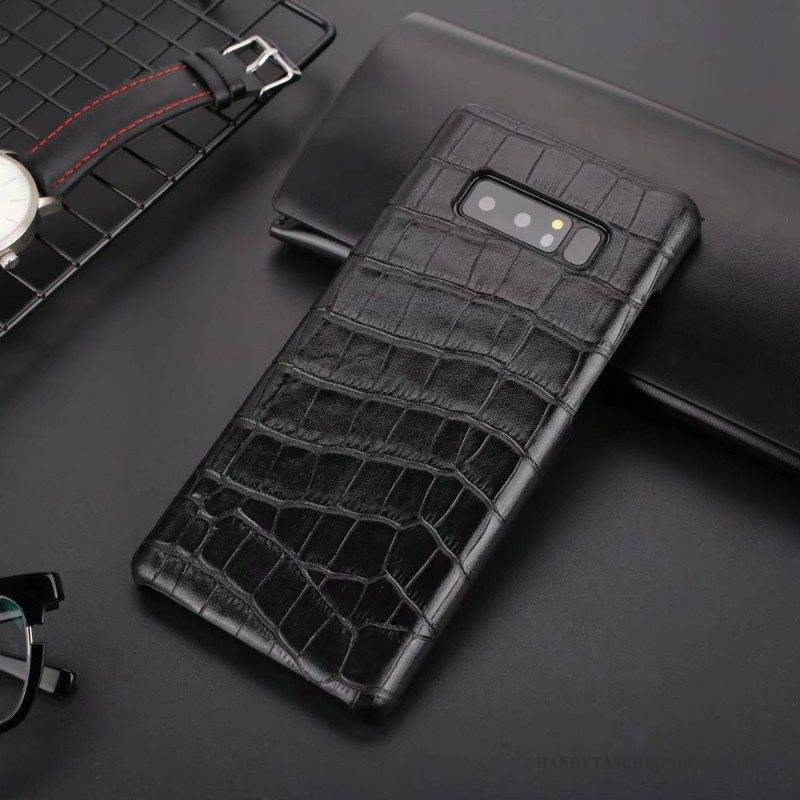 Hülle Samsung Galaxy Note 8 Leder Persönlichkeit Handyhüllen, Case Samsung Galaxy Note 8 Luxus Schwer Anti-sturz