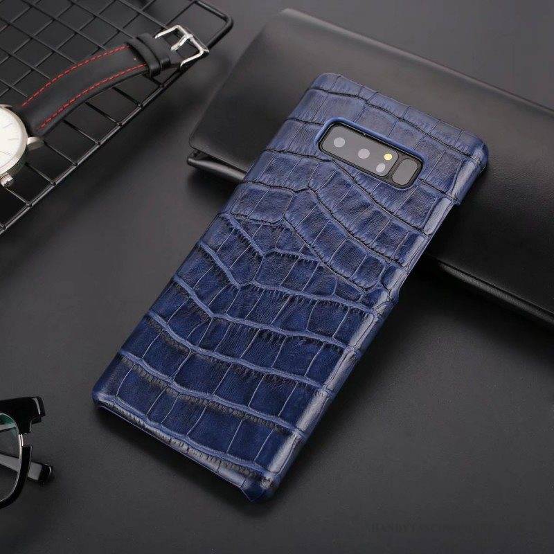 Hülle Samsung Galaxy Note 8 Leder Persönlichkeit Handyhüllen, Case Samsung Galaxy Note 8 Luxus Schwer Anti-sturz