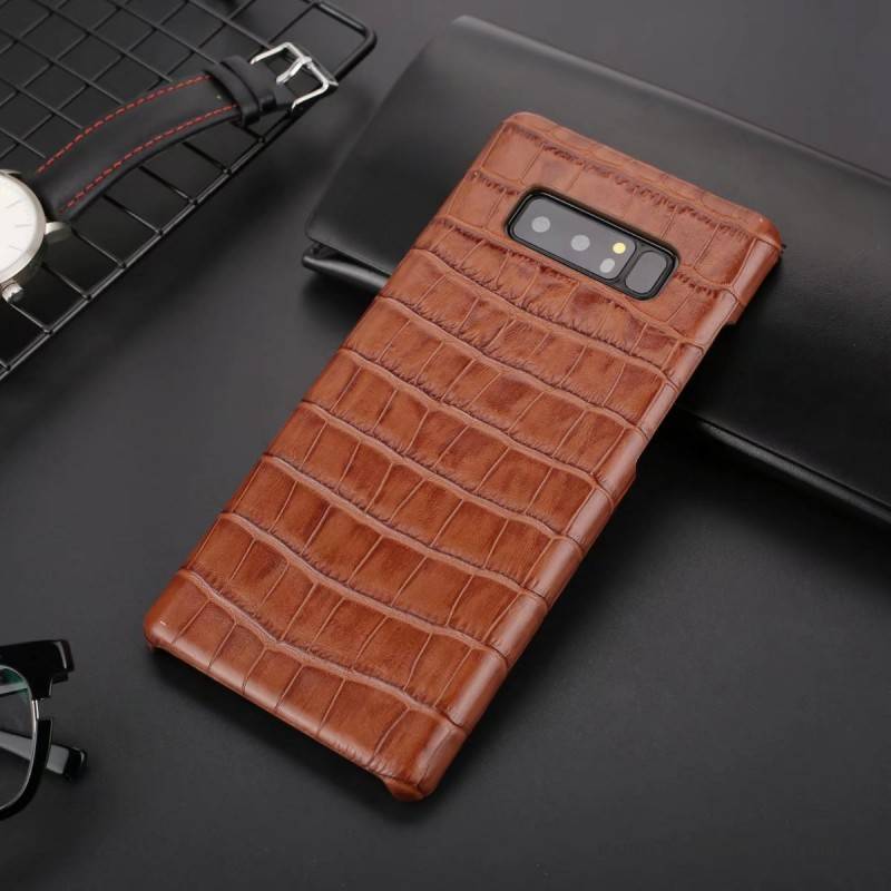 Hülle Samsung Galaxy Note 8 Leder Persönlichkeit Handyhüllen, Case Samsung Galaxy Note 8 Luxus Schwer Anti-sturz